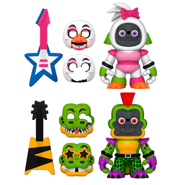 Five Nights at Freddys Montgomery Gator and Glamrock Chica 2db-os figura csomag termékfotó