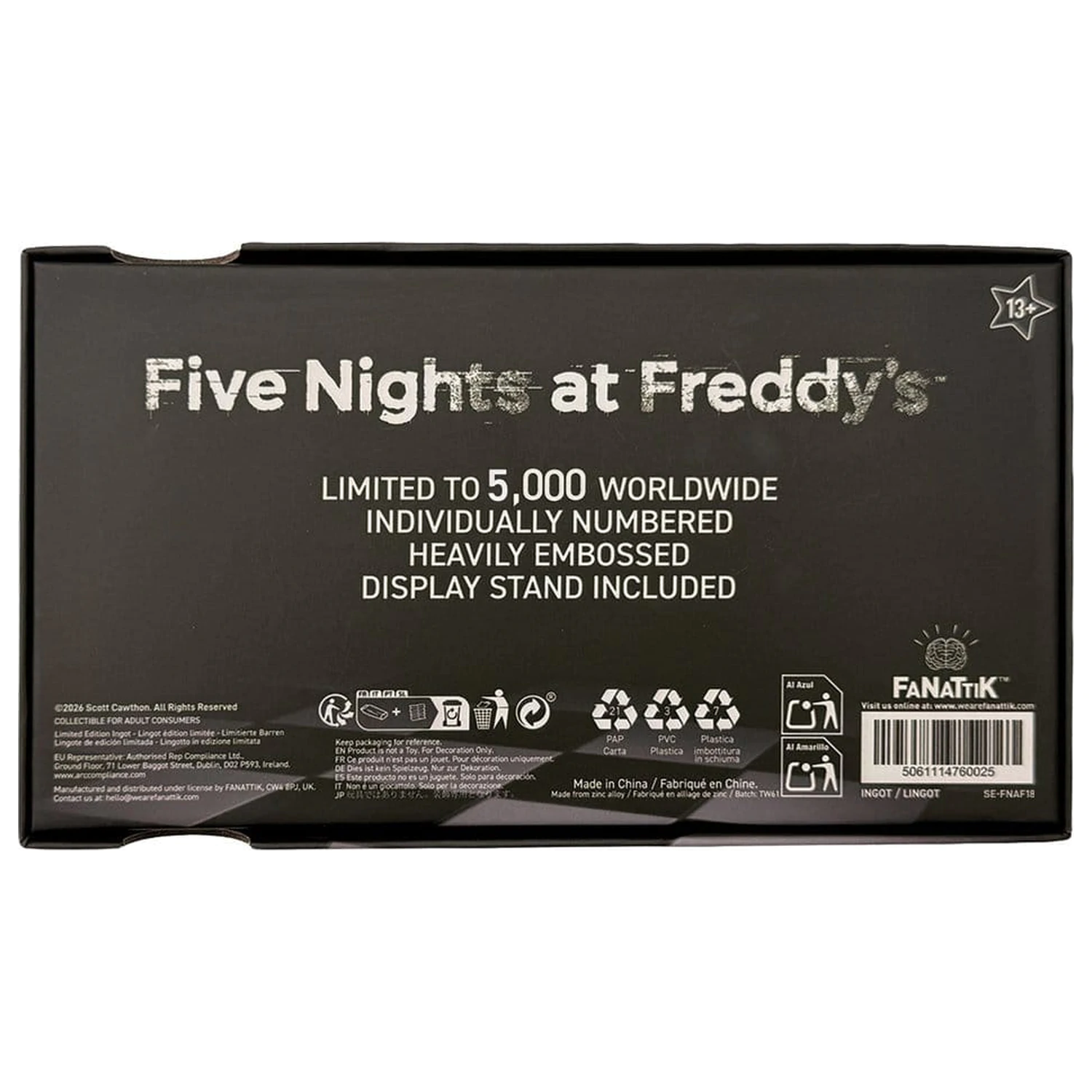 Five Nights at Freddy’s replika Pizzaplex Opening Night Ticket Limitált kiadás termékfotó