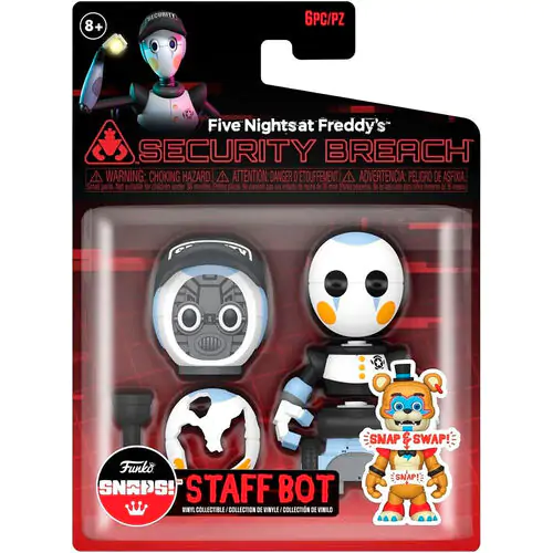 Five Nights at Freddys Snaps! figura Staff Bot termékfotó