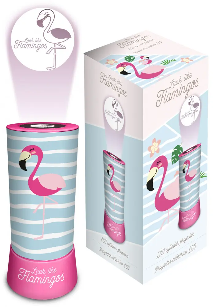 Flamingo 2 az 1-ben kivetítő, lámpa, éjszakai fény termékfotó