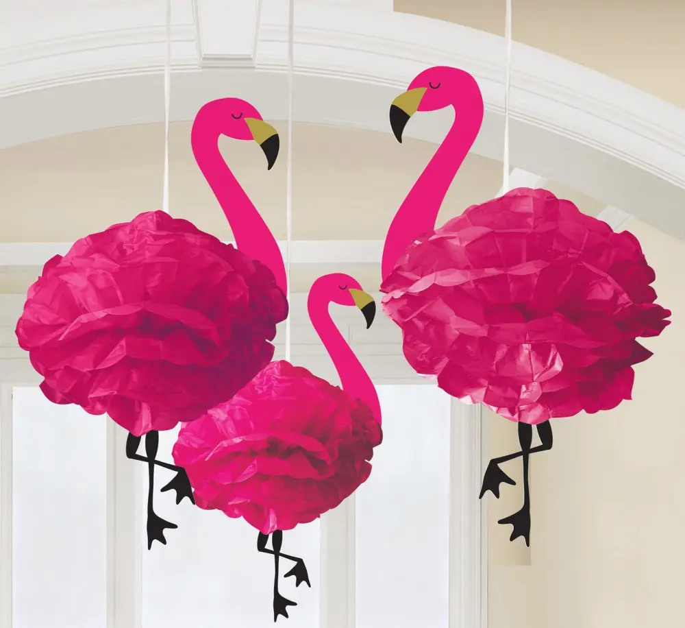 Flamingó Függő dekoráció 3 db-os termékfotó