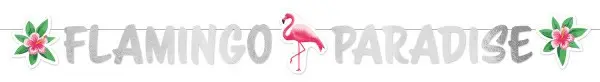 Flamingo Paradise papír felirat 135 cm termékfotó