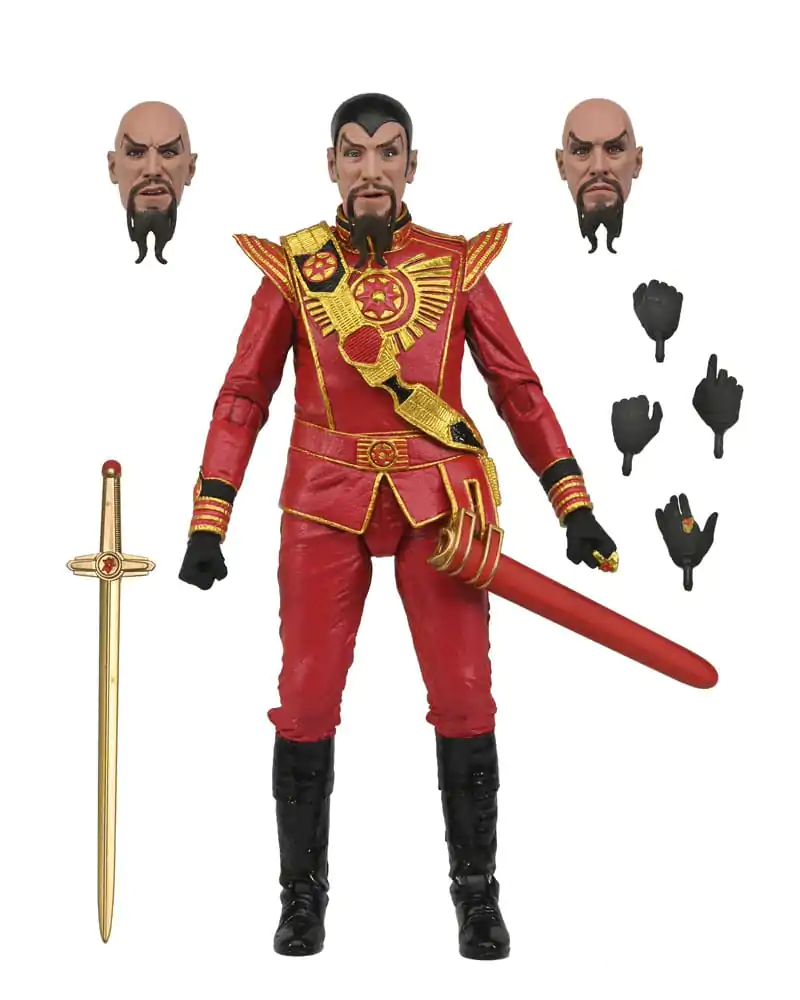 Flash Gordon (1980) Action Figure Ultimate Ming (Red Military Outfit) 18 cm termékfotó