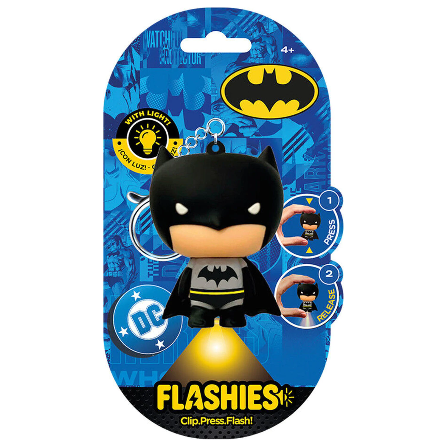 Flashies DC Comics Batman 3D kulcstartó zseblámpával termékfotó
