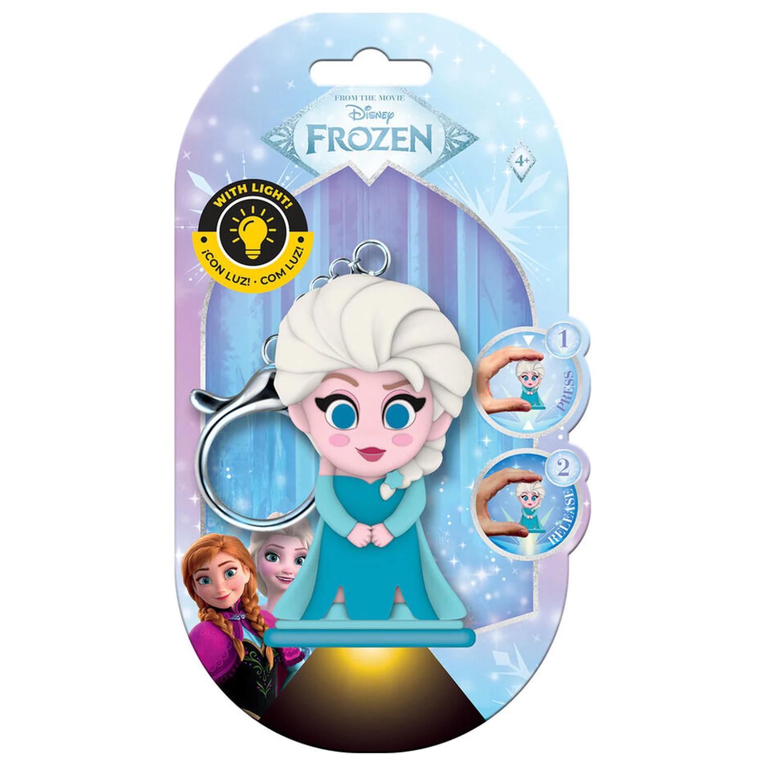 Flashies Disney Jégvarázs Elsa 3D kulcstartó zseblámpával termékfotó