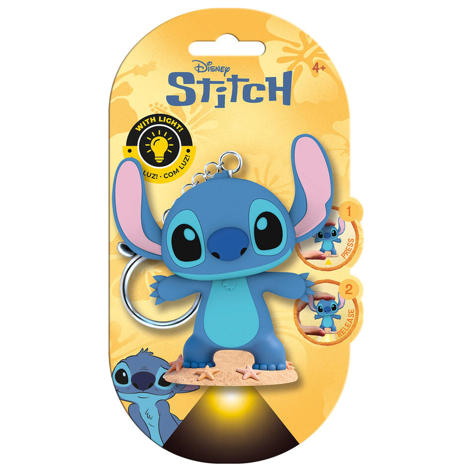 Flashies Disney Stitch 3D kulcstartó zseblámpával termékfotó