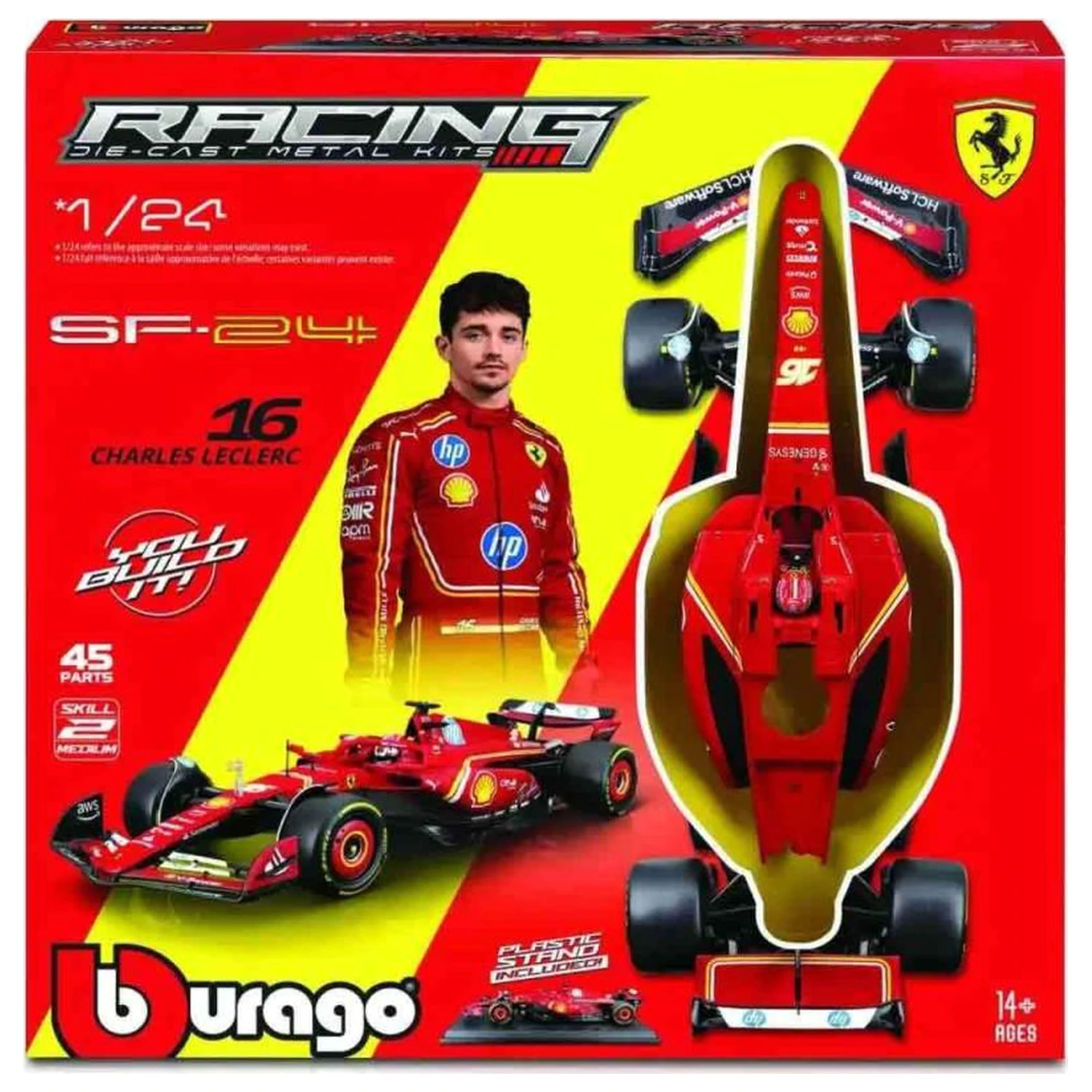 Formula 1 F1 Ferrari SF-24 N.16 Charles Leclerc modell készlet 1/24 termékfotó