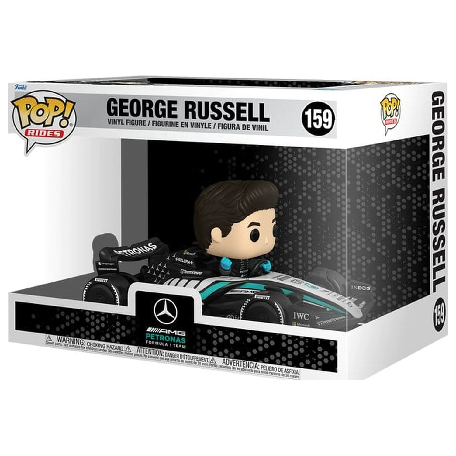 Formula 1 Funko POP! Rides Super Deluxe Vinyl figura Mercedes Benz - George Russell 15 cm termékfotó