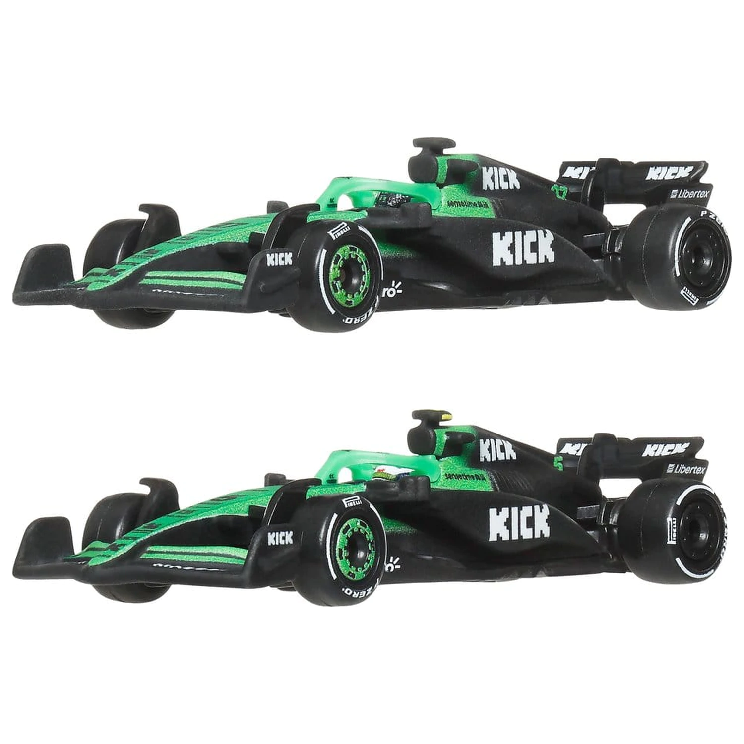 Formula 1 Hot Wheels Die-Cast 1/64 KICK Sauber Team 2 db-os autó csomag termékfotó