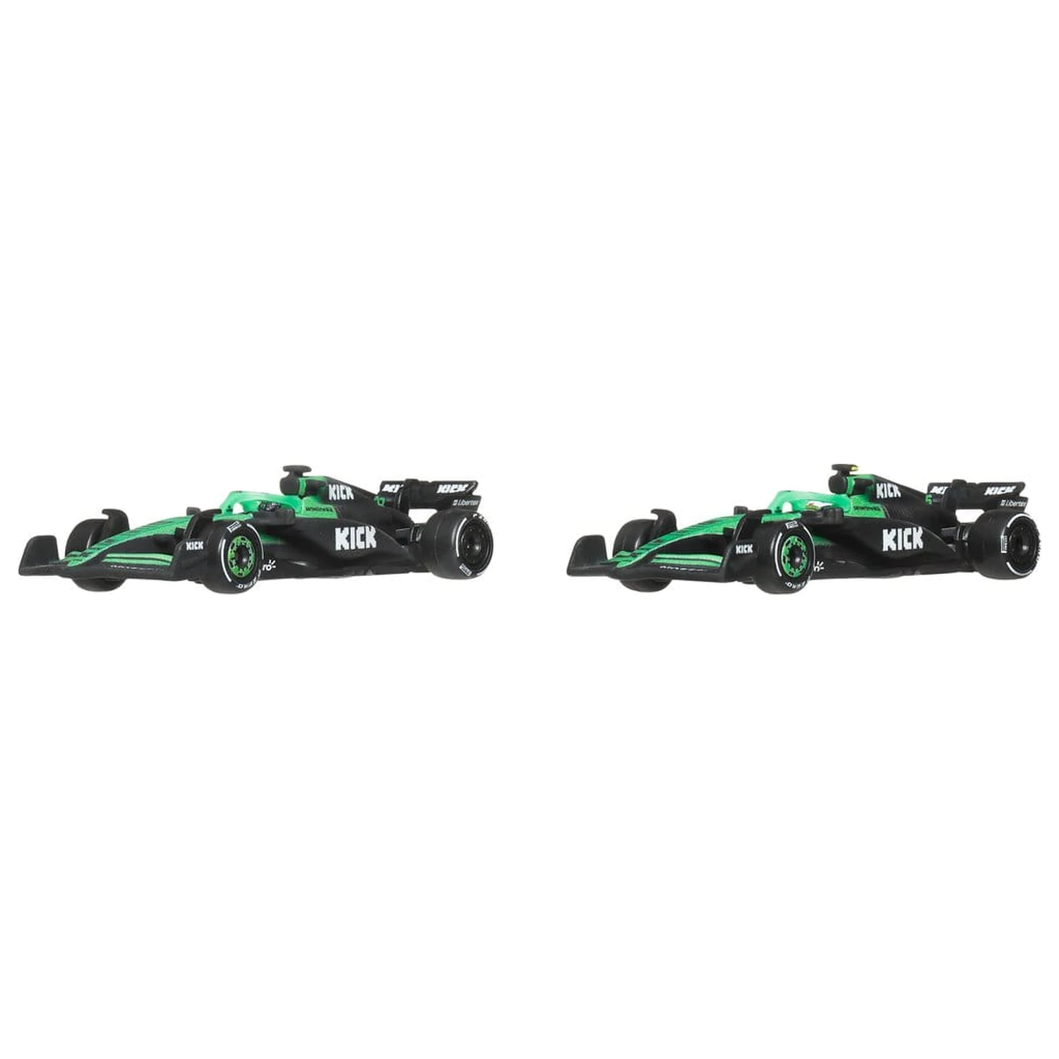 Formula 1 Hot Wheels Die-Cast 1/64 KICK Sauber Team 2 db-os autó csomag termékfotó