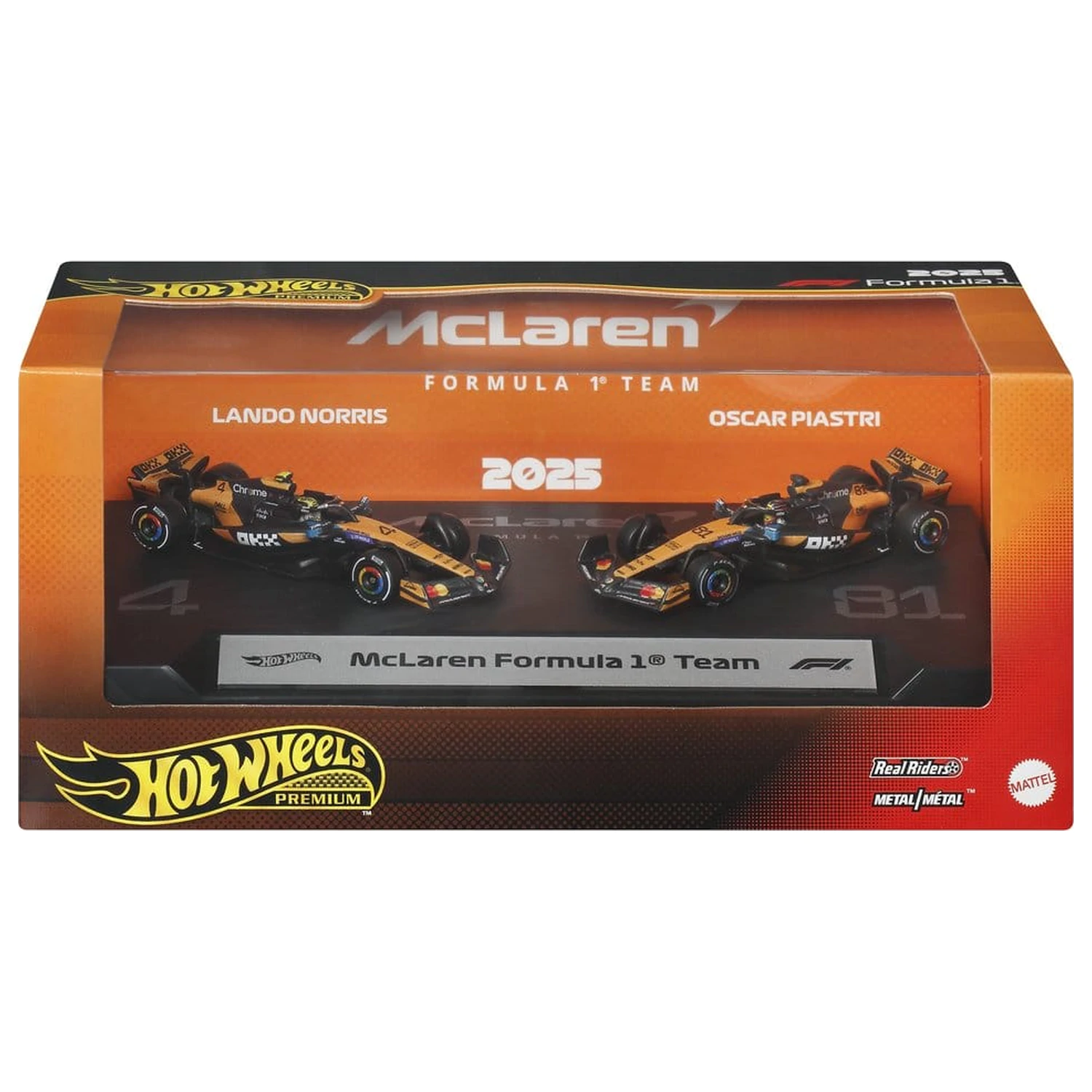 Formula 1 Hot Wheels Die-Cast 1:64 Team McLaren 2 db-os jármű csomag termékfotó