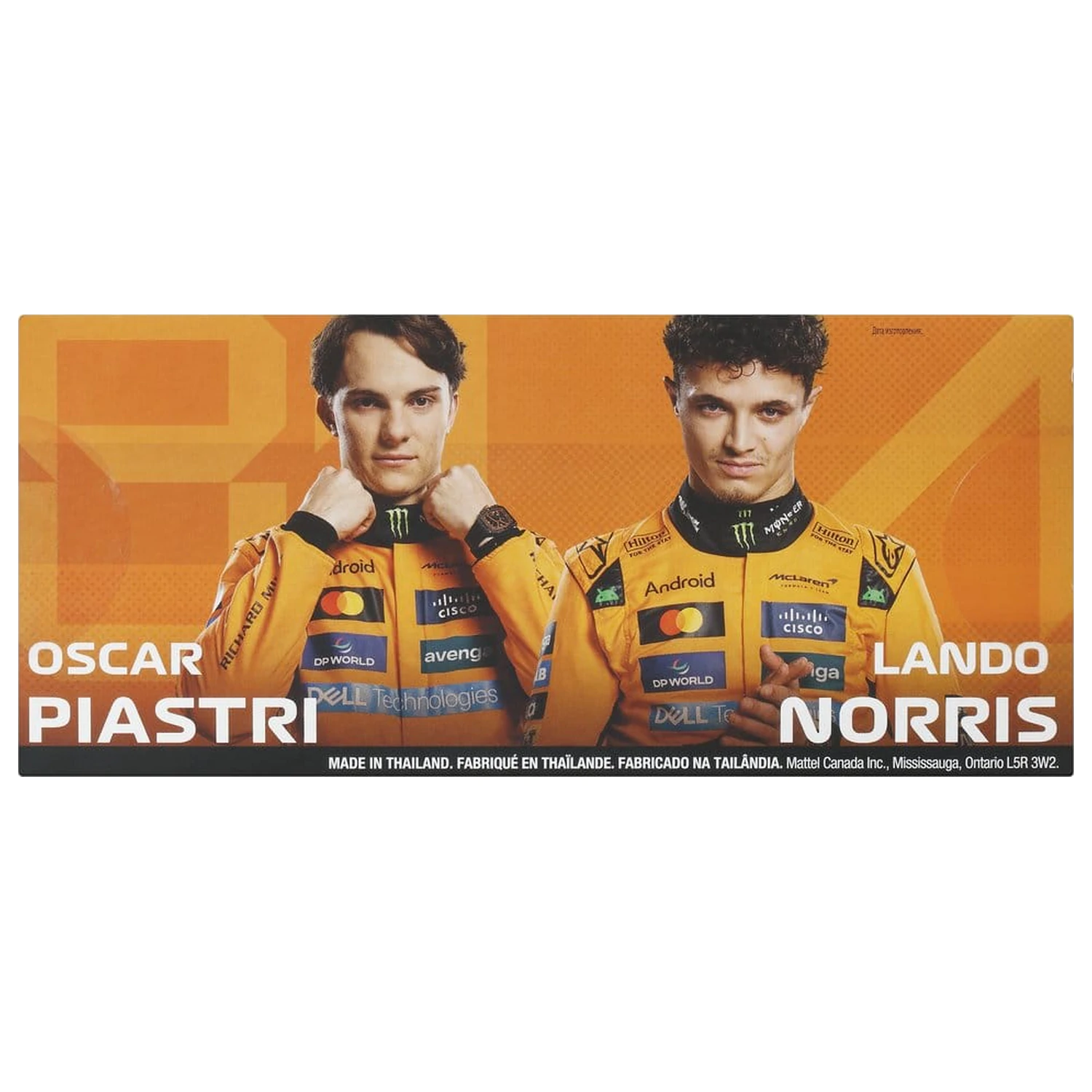 Formula 1 Hot Wheels Die-Cast 1:64 Team McLaren 2 db-os jármű csomag termékfotó