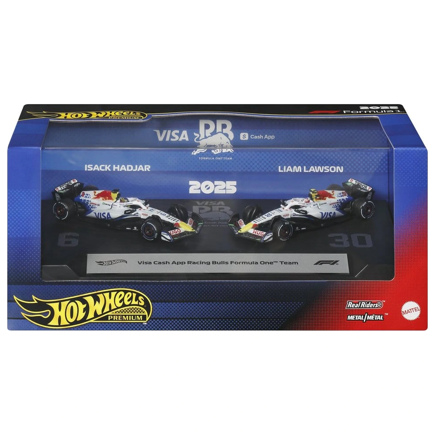 Formula 1 Hot Wheels Die-Cast 1:64 Team Visa Cash App Racing Bulls 2 db-os jármű csomag termékfotó
