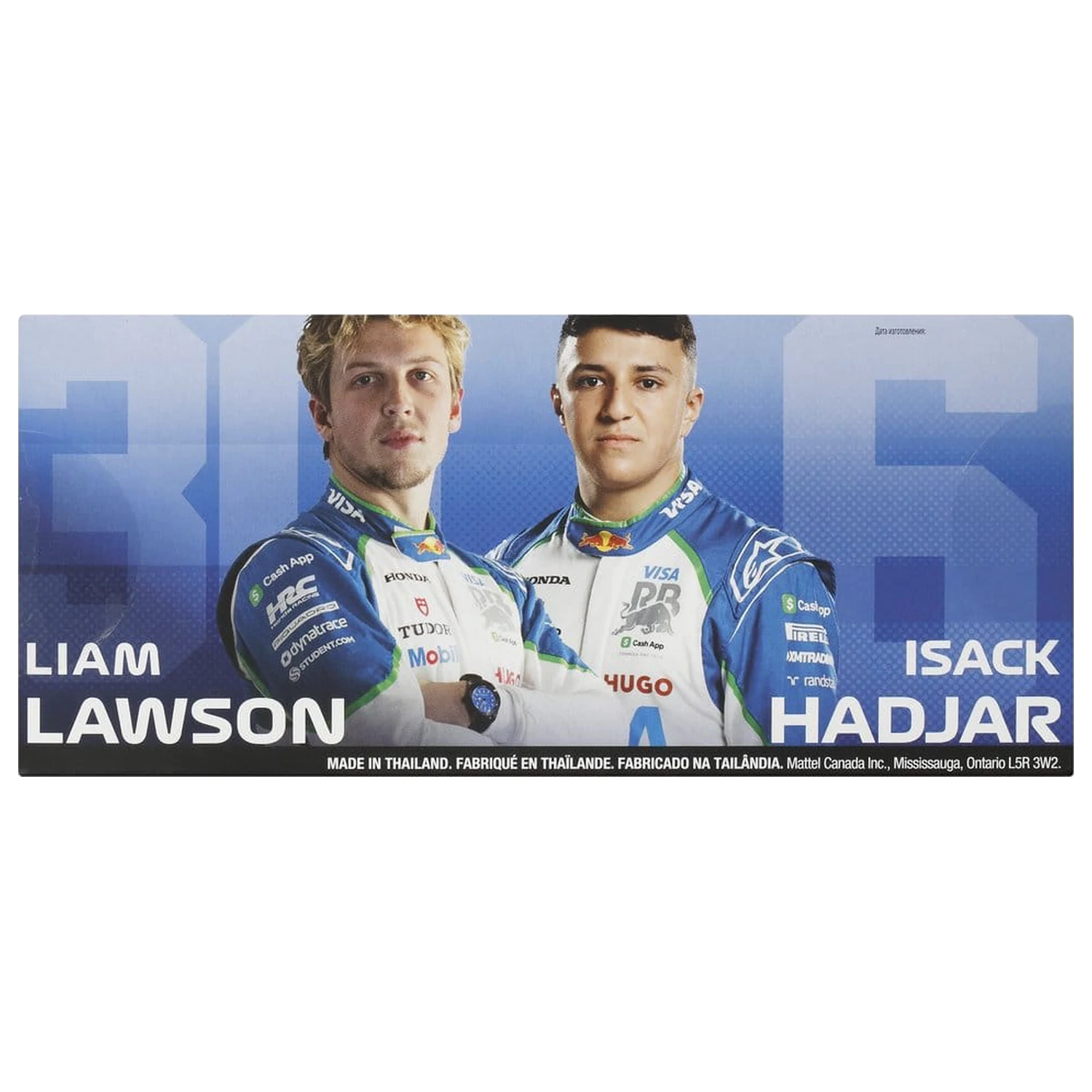 Formula 1 Hot Wheels Die-Cast 1:64 Team Visa Cash App Racing Bulls 2 db-os jármű csomag termékfotó