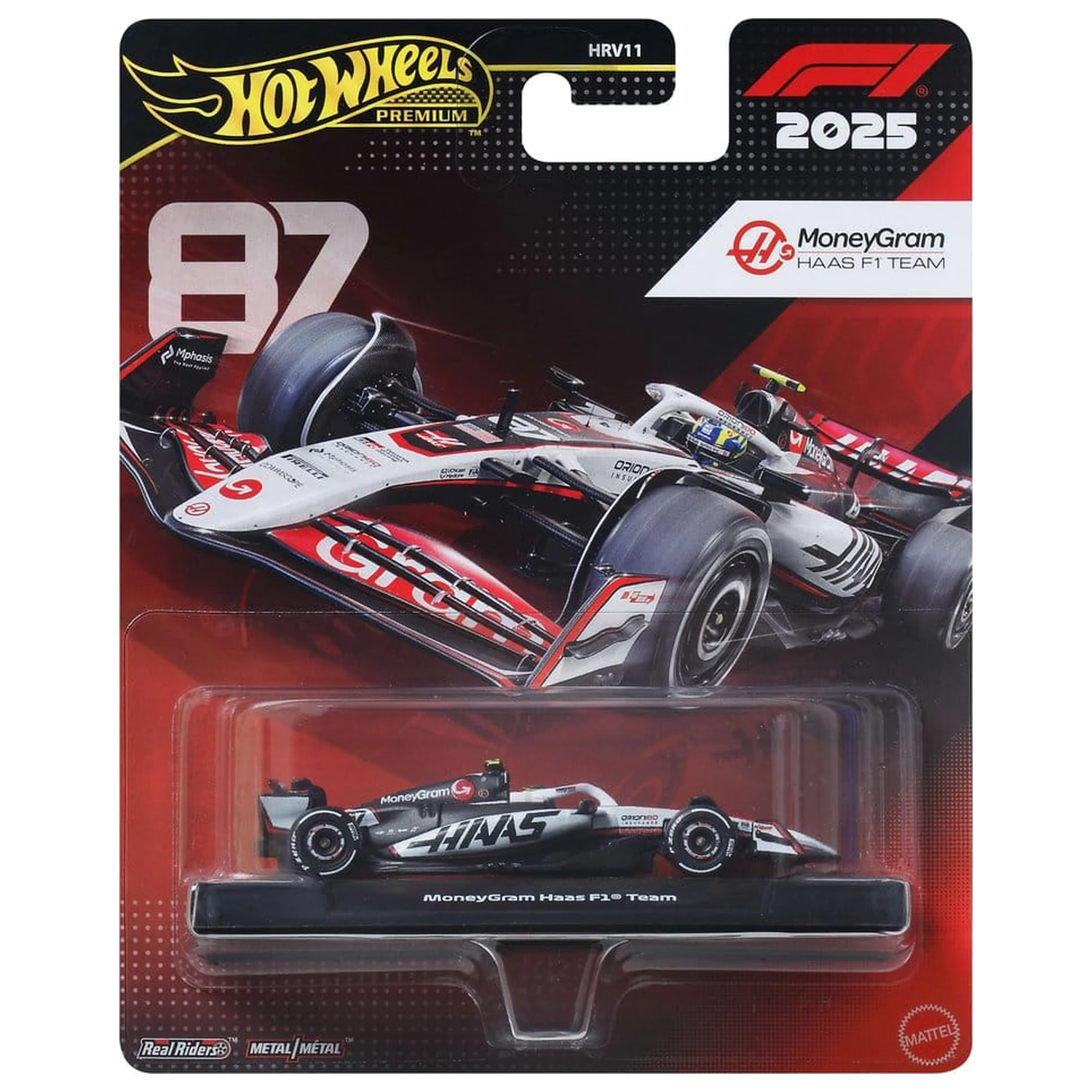 Formula 1 Hot Wheels Die-Cast jármű 1/64 MoneyGram Haas F1 Team termékfotó