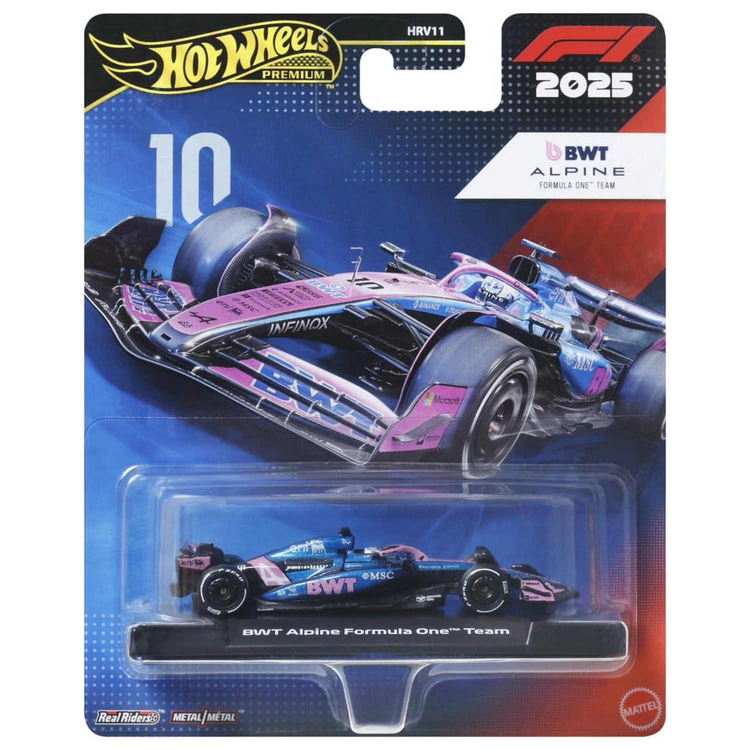Formula 1 Hot Wheels Die-Cast jármű 1:64 Team Alpine: Driver 1 termékfotó