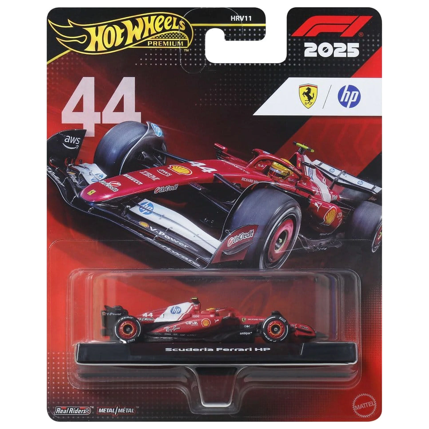 Formula 1 Hot Wheels Die-Cast jármű 1/64 Team Ferrari termékfotó