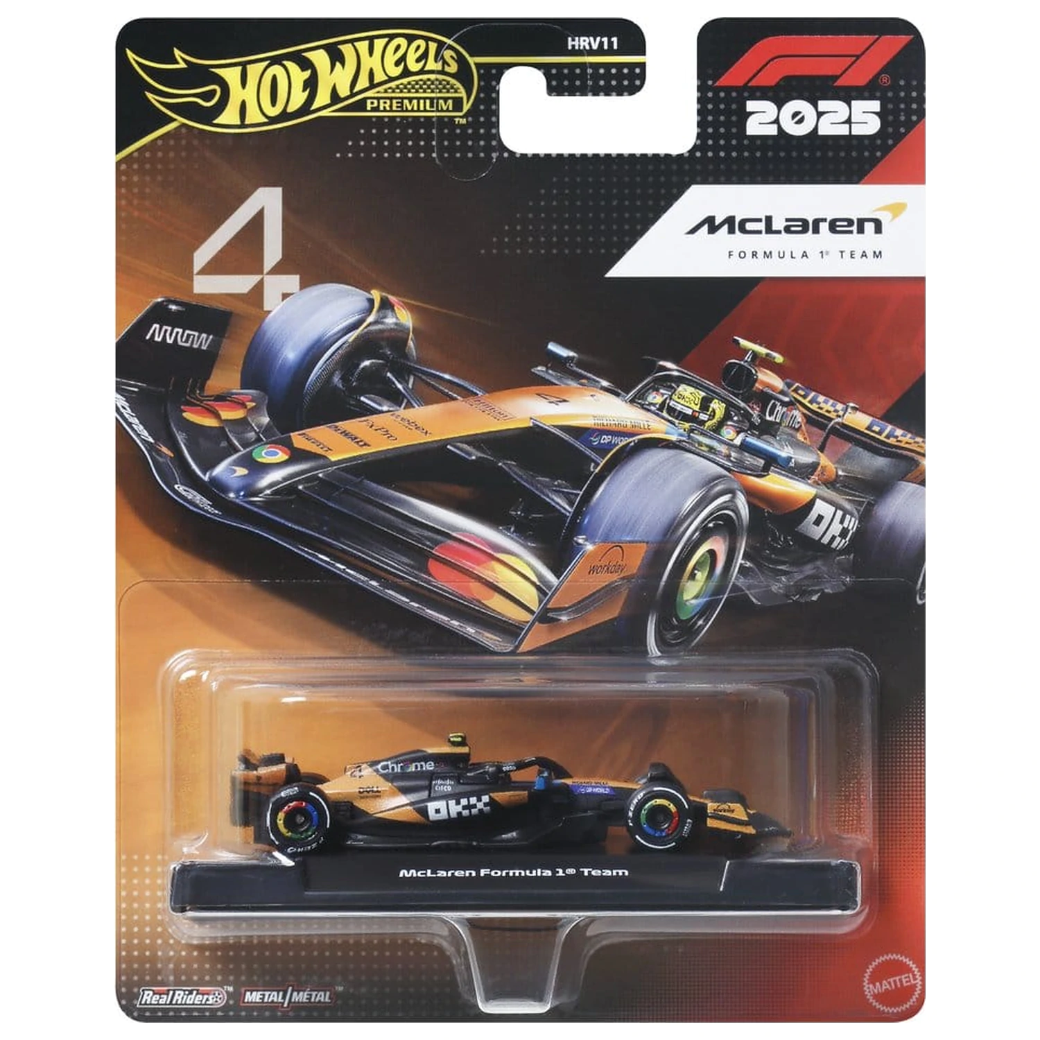 Formula 1 Hot Wheels Die-Cast jármű 1:64 Team McLaren: Driver 2 termékfotó
