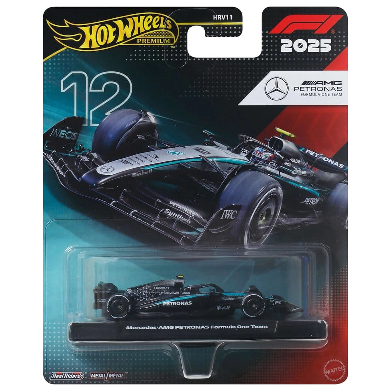 Formula 1 Hot Wheels Die-Cast jármű 1/64 Team Mercedes Benz termékfotó