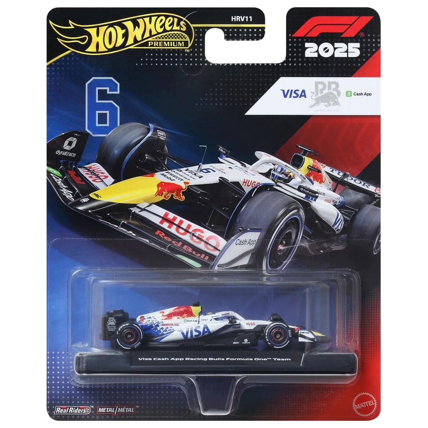 Formula 1 Hot Wheels Die-Cast jármű 1/64 Visa Cash App Racing Bulls F1 Team termékfotó