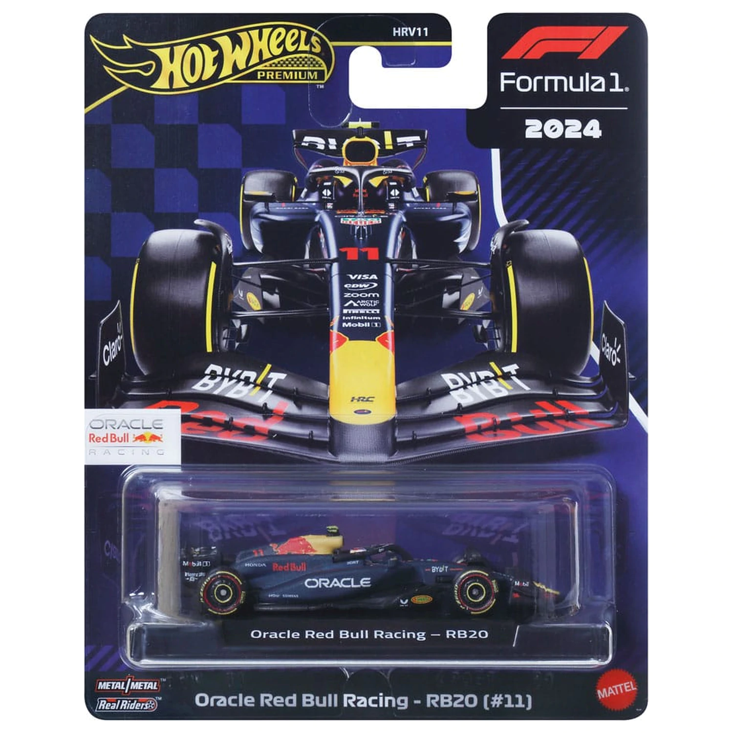 Formula 1 Hot Wheels Diecast jármű 1/64 Oracle Red Bull Racing RB20 (#11) (Sergio Perez 2024) termékfotó