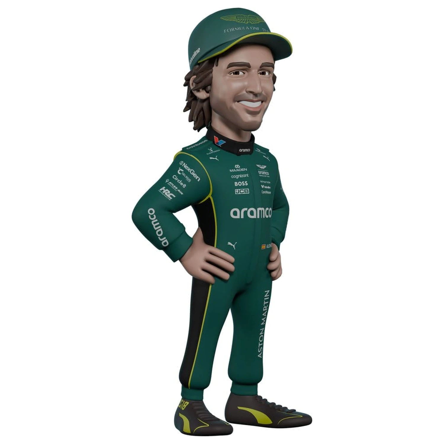 Formula 1 Minix figura Fernando Alonso (Aston Martin) 12 cm termékfotó