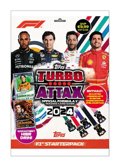 Formula 1 Turbo Attax TCG 2024 F1 Starterpack német nyelvű kártyacsomag termékfotó