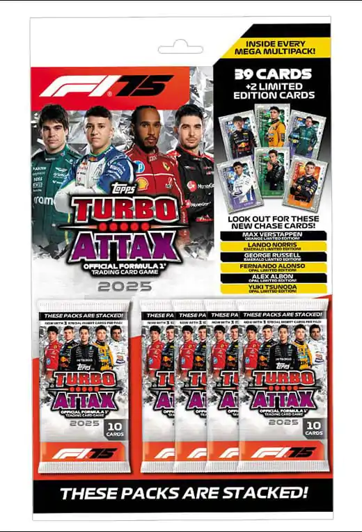 Formula 1 Turbo Attax TCG 2025 Mega Multipack német nyelvű termékfotó