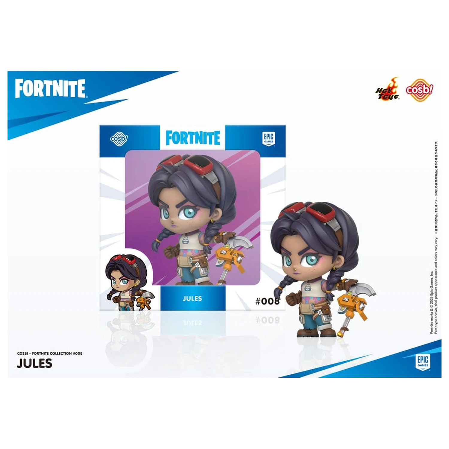 Fortnite Cosbi Mini figura Jules 8 cm termékfotó