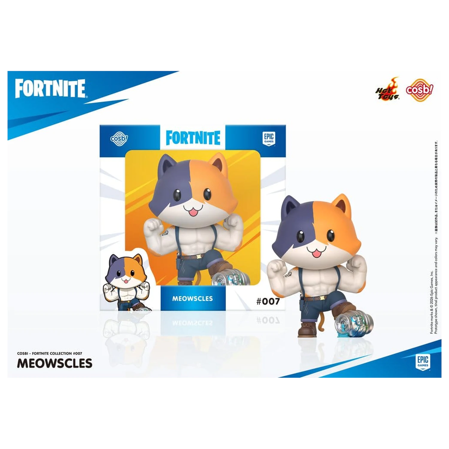 Fortnite Cosbi Mini figura Meowscles 8 cm termékfotó