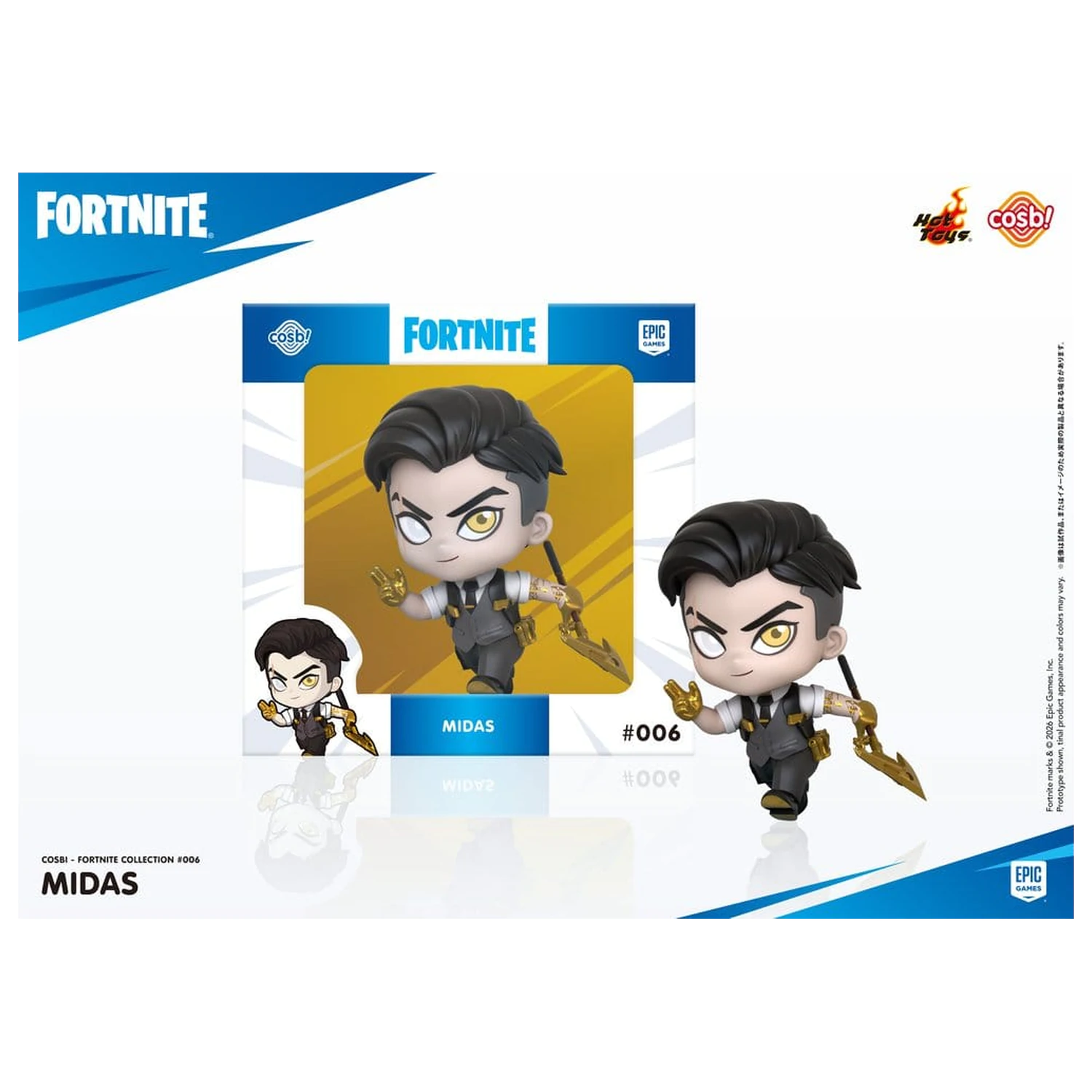 Fortnite Cosbi Mini figura Midas 8 cm termékfotó