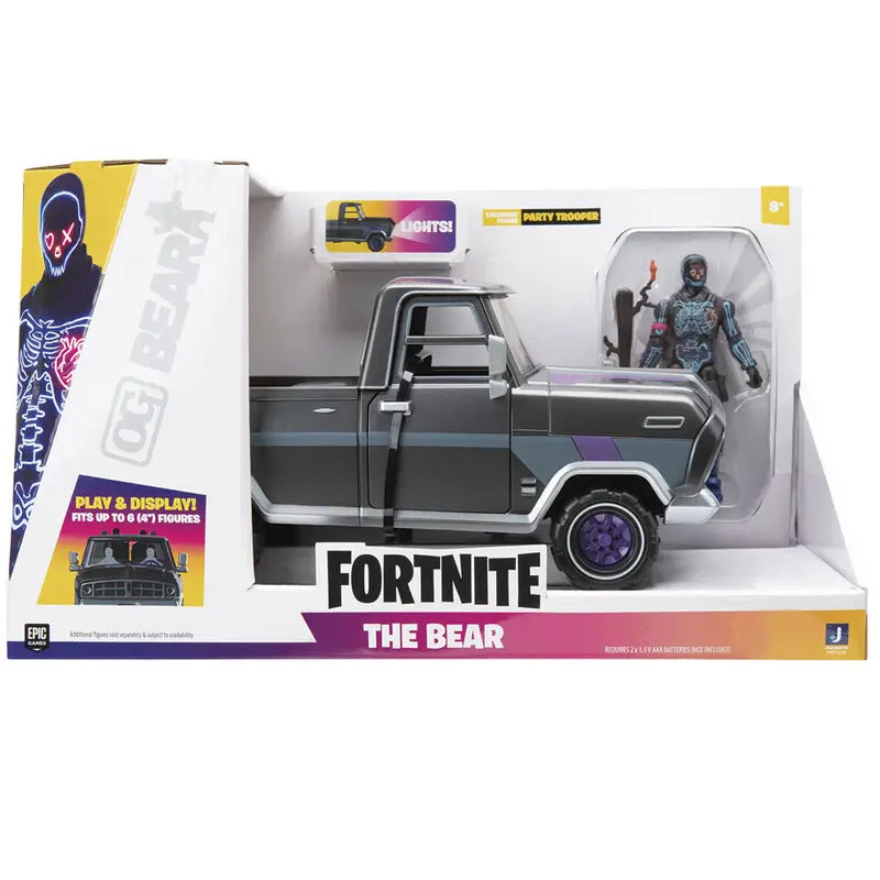 Fortnite Vehicle the Bear + Party Trooper figura és jármű csomag termékfotó