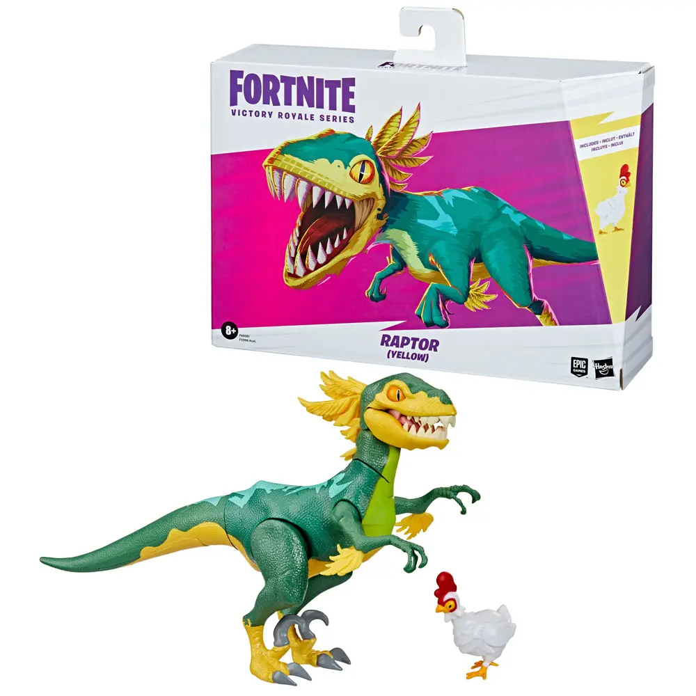 Fortnite Victory Royale Series Raptor (Yellow) akciófigura 15 cm termékfotó