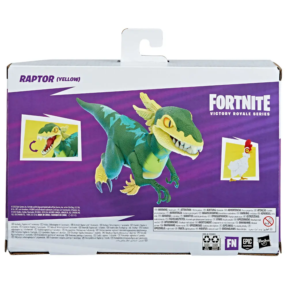 Fortnite Victory Royale Series Raptor (Yellow) akciófigura 15 cm termékfotó