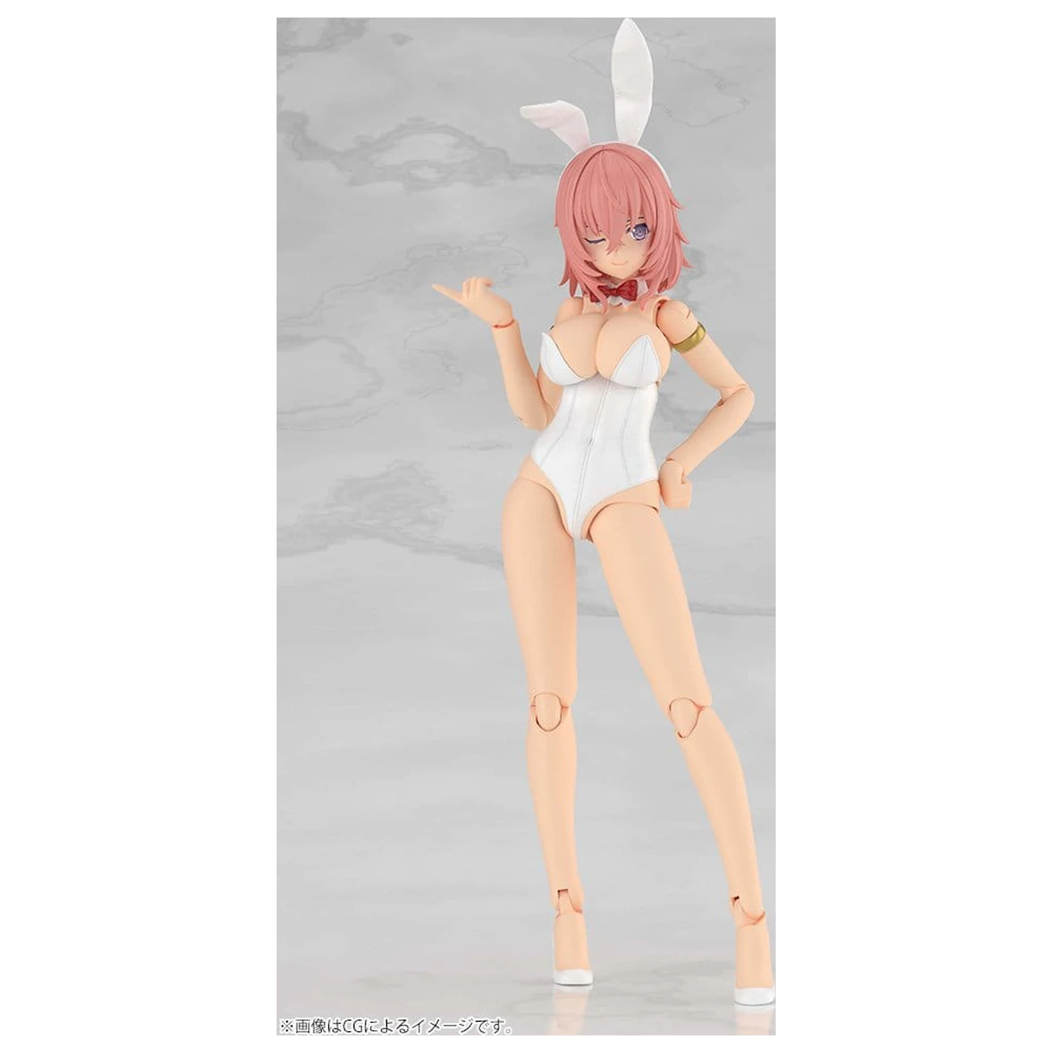 Frame Arms Girl Műanyag modell készlet Durga I Bunny Style White 18 cm termékfotó