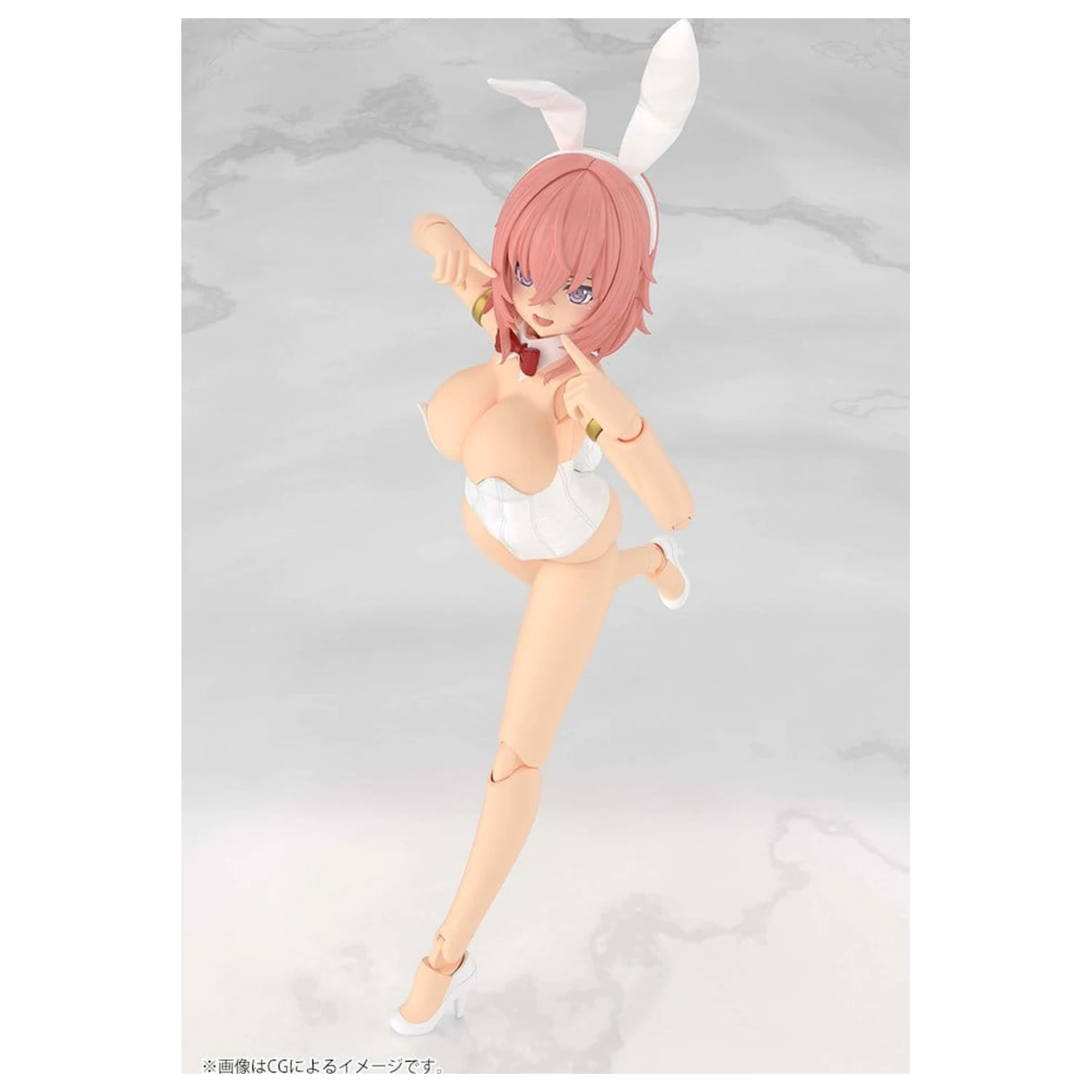 Frame Arms Girl Műanyag modell készlet Durga I Bunny Style White 18 cm termékfotó