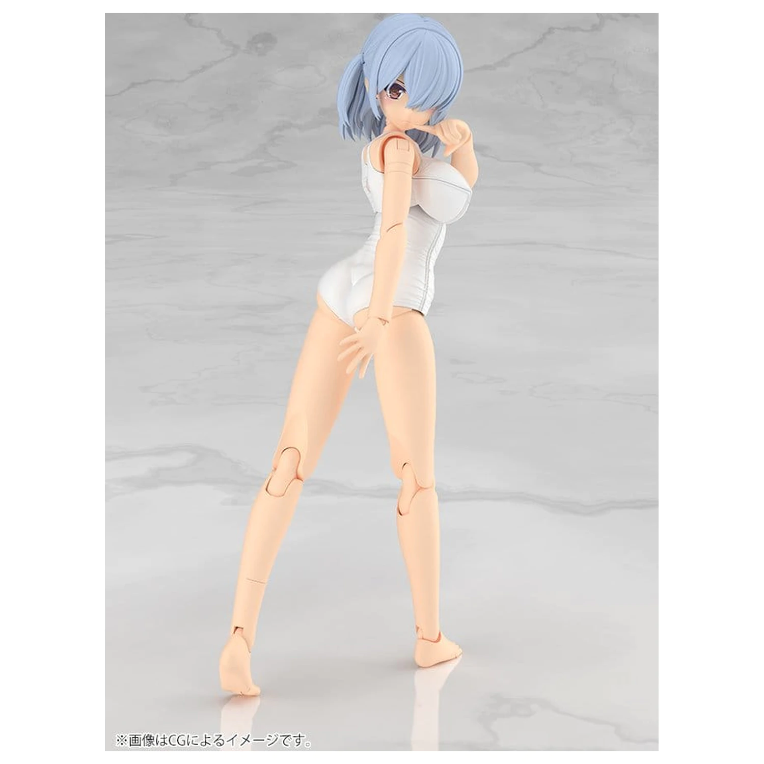 Frame Arms Girl Műanyag modell készlet Mizuki School Swimsuits White Ver. 16 cm termékfotó