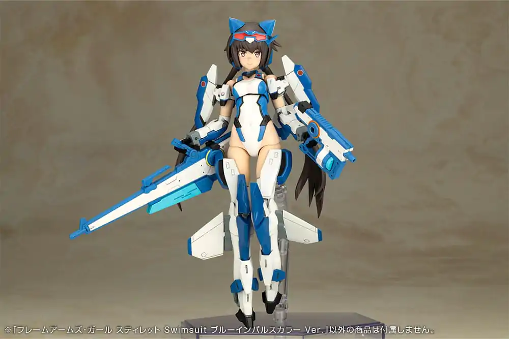 Frame Arms Girl Stylet Swimsuit Blue Impulse Color Ver. Műanyag modell készlet 16 cm termékfotó