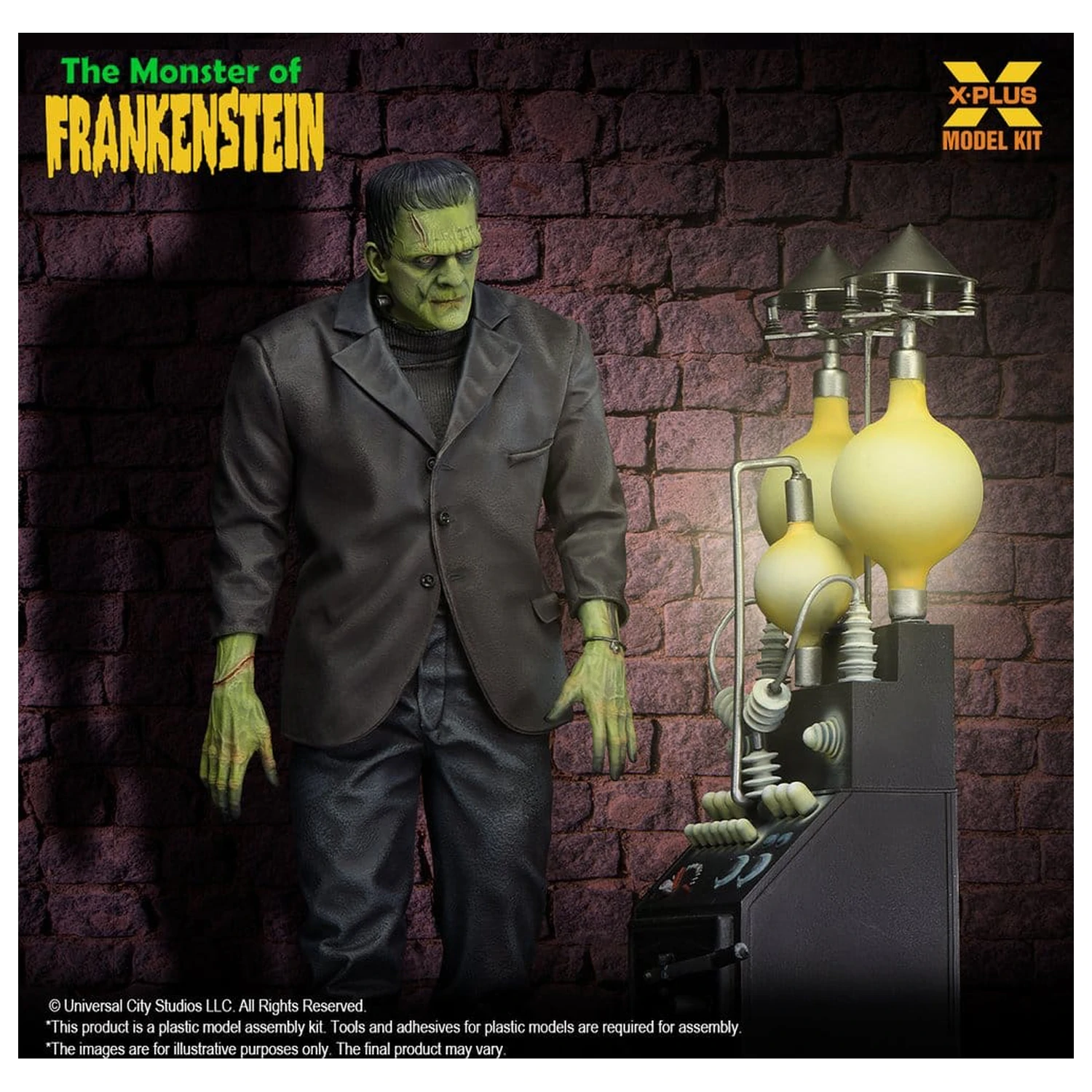Frankenstein 1/8 The Monster of Frankenstein Műanyag modell készlet 27 cm   termékfotó