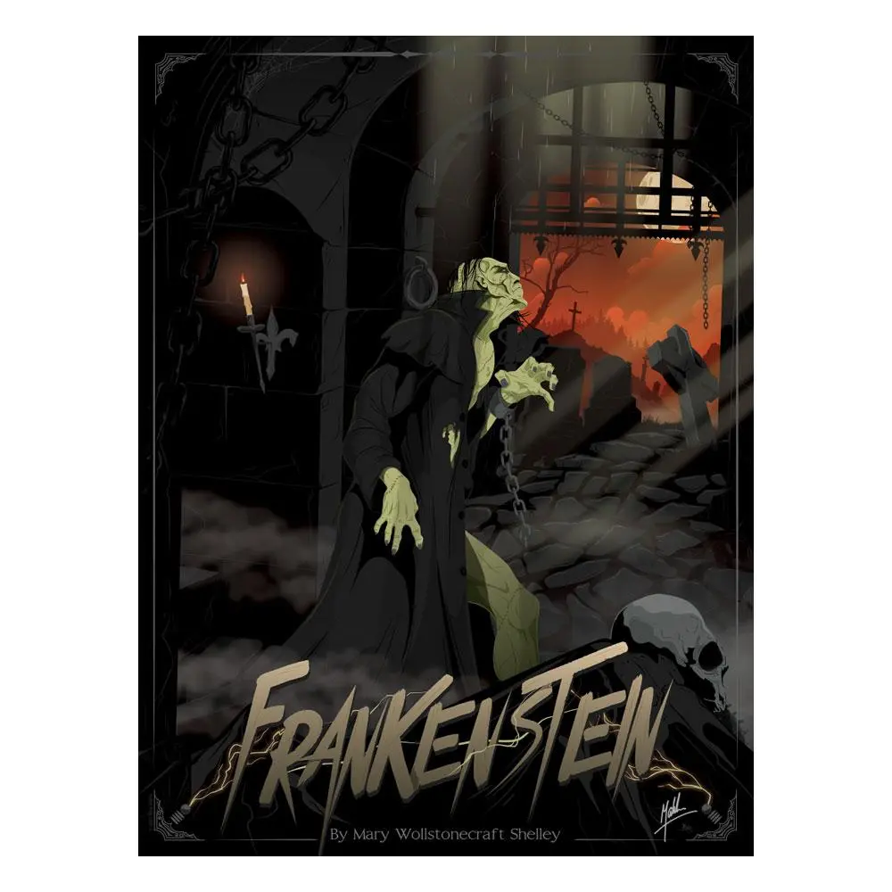 Frankenstein Art Print Frankenstein by Mike Mahle 46 x 61 cm - keretezetlen vászonkép termékfotó