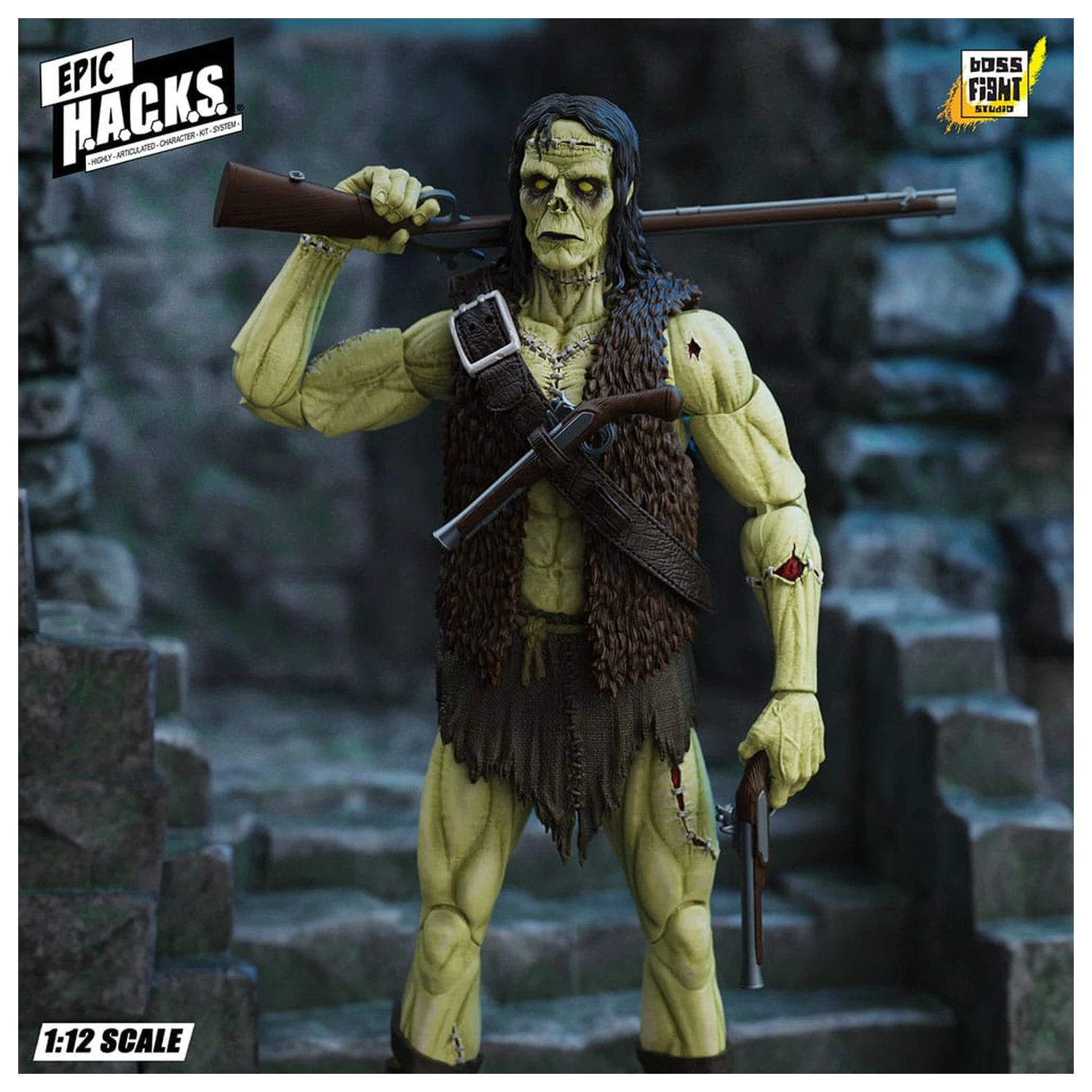 Frankenstein's Monster Epic H.A.C.K.S. akciófigura 1/12 Undead Creature 19 cm  termékfotó
