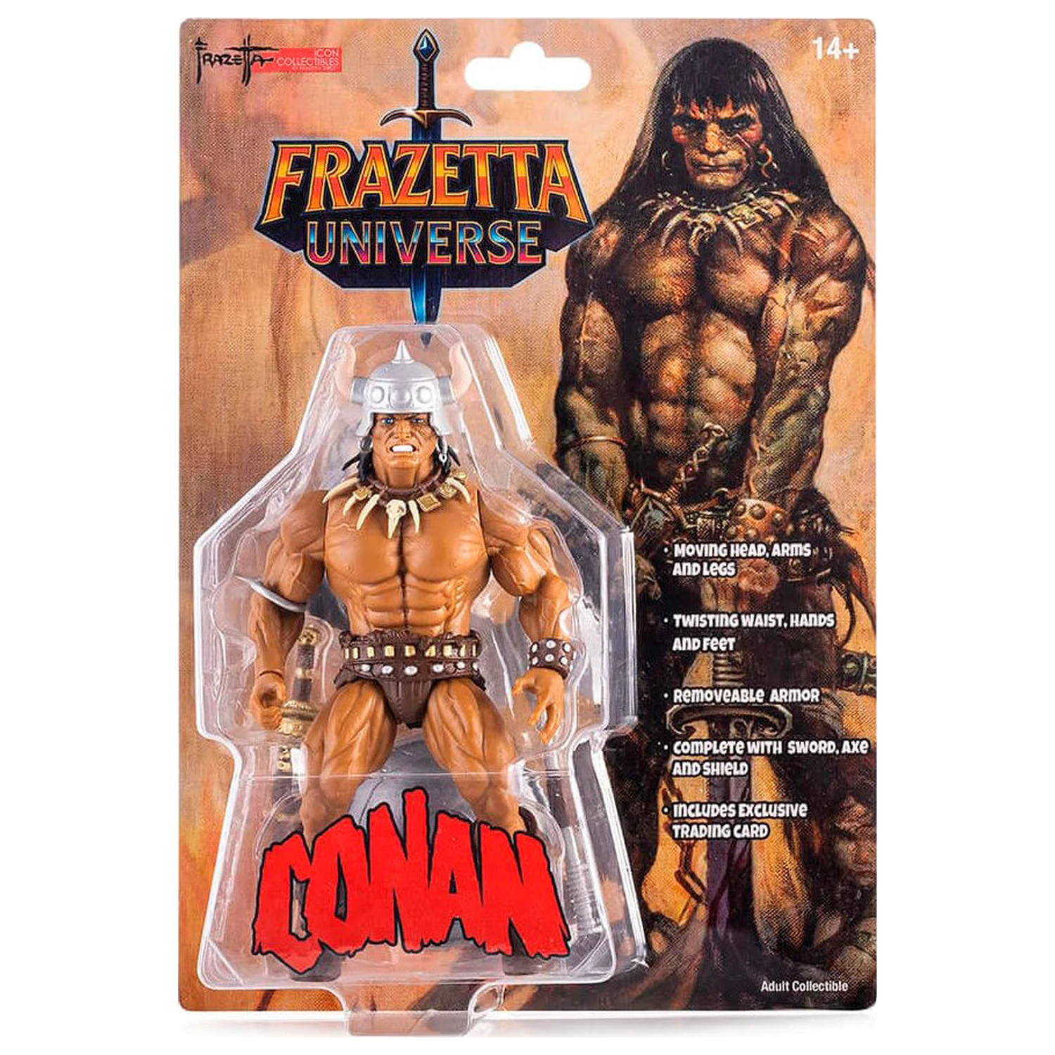 Frazetta Icon Conan The Barbarian figura 14cm termékfotó