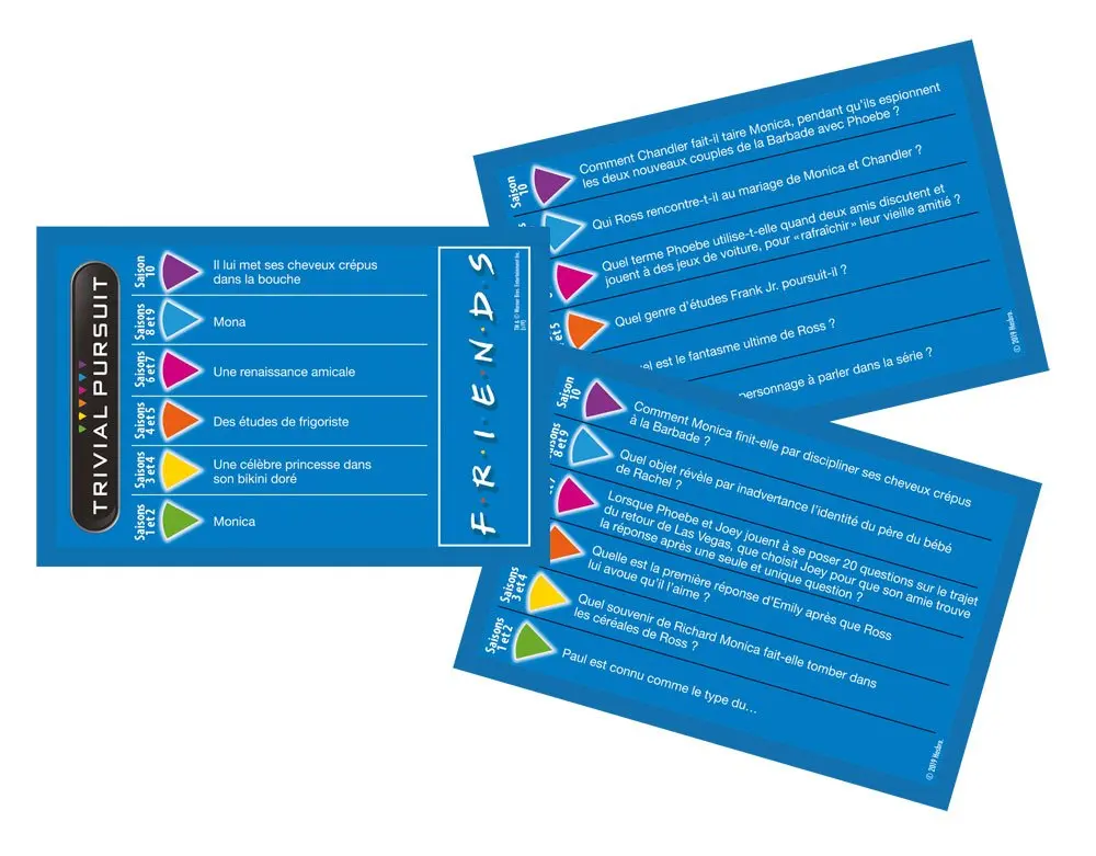 Friends Card Game Trivial Pursuit Voyage Francia nyelvű termékfotó