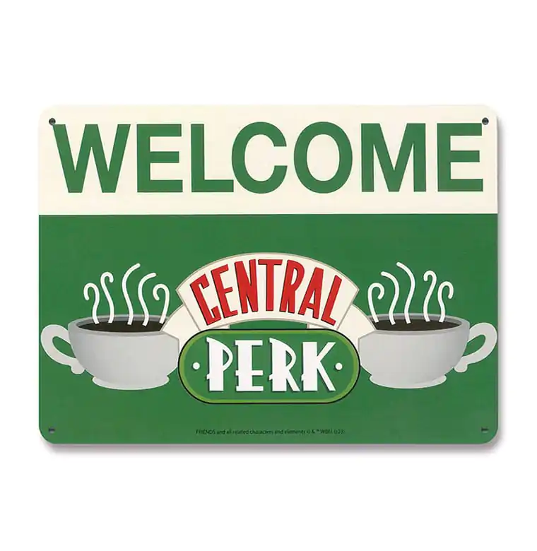 Friends Blechschild Central Perk Welcome 15 x 21 cm termékfotó