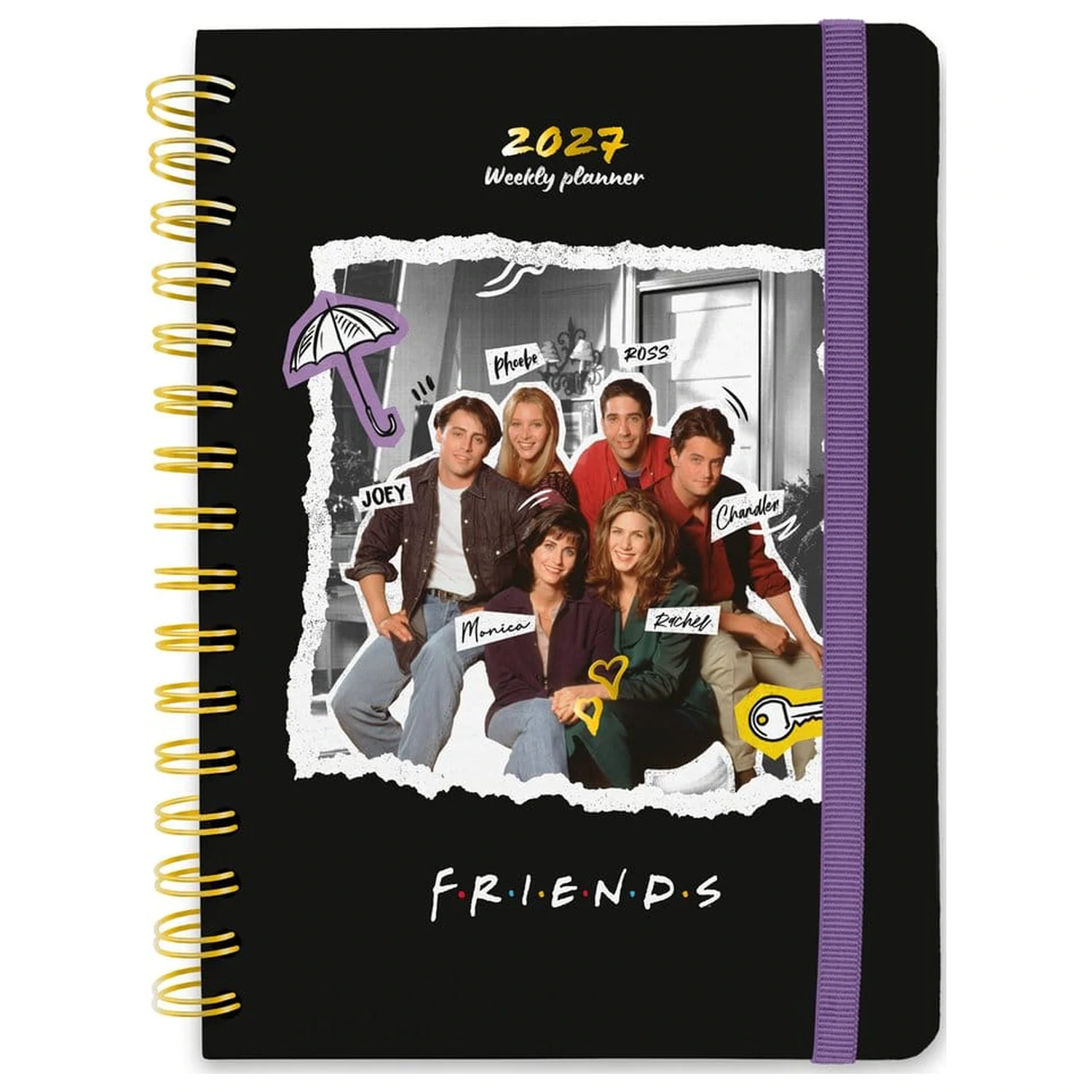 Friends határidőnapló 2027 A5 termékfotó