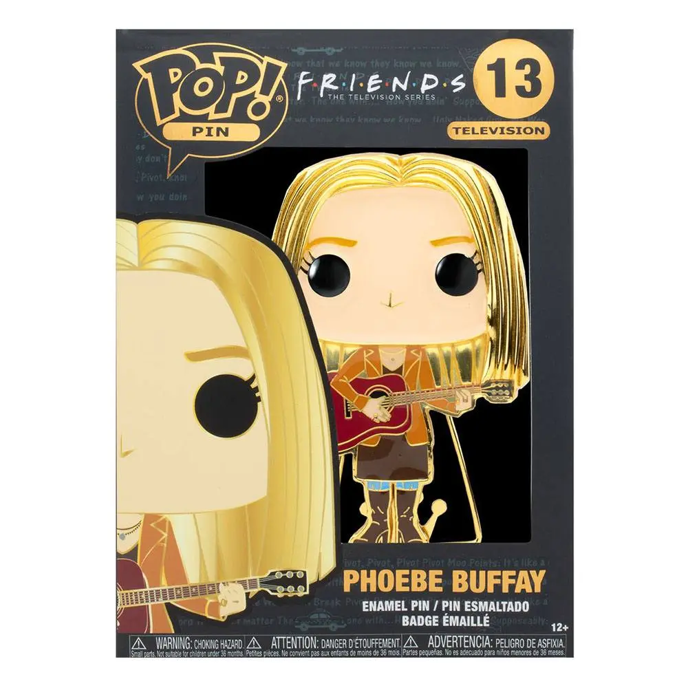 Friends POP! Enamel Pin Phoebe Guitar kitűző 10 cm termékfotó