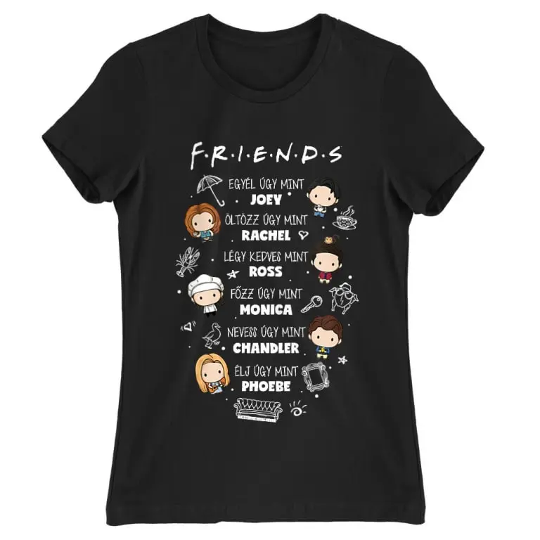 Friends Úgy mint - Jóbarátok női póló termékfotó
