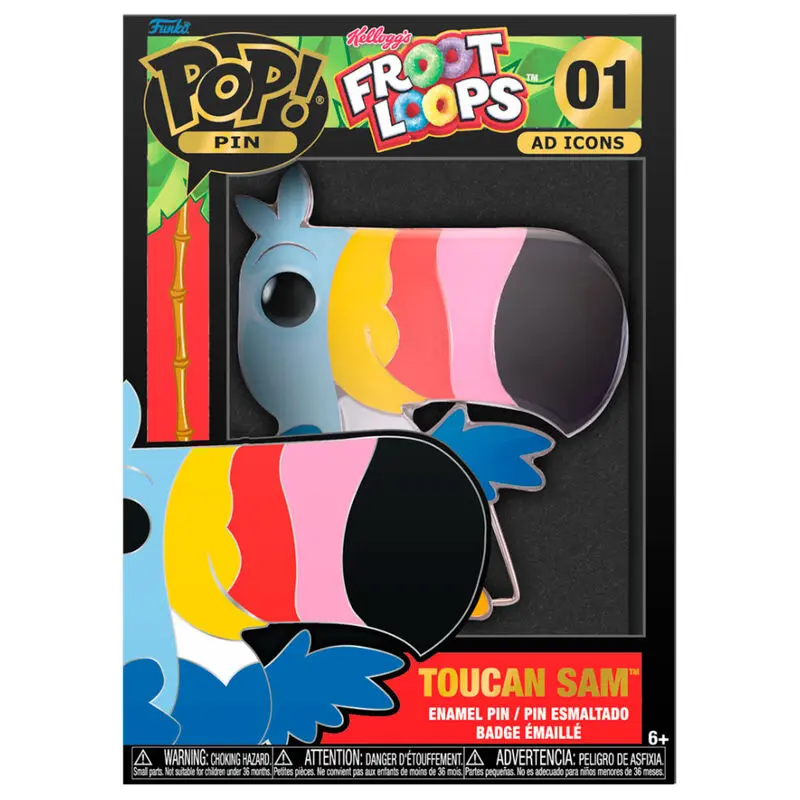 Froot Loops Toucan Sam Big Enamel POP Pin 10cm termékfotó