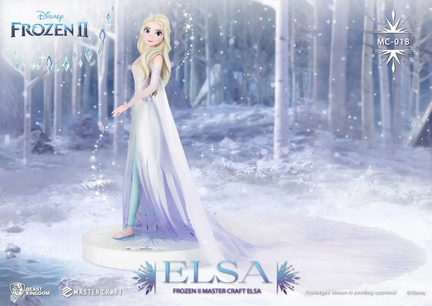 Frozen 2 Master Craft 1/4 Elsa szobor figura 41 cm termékfotó