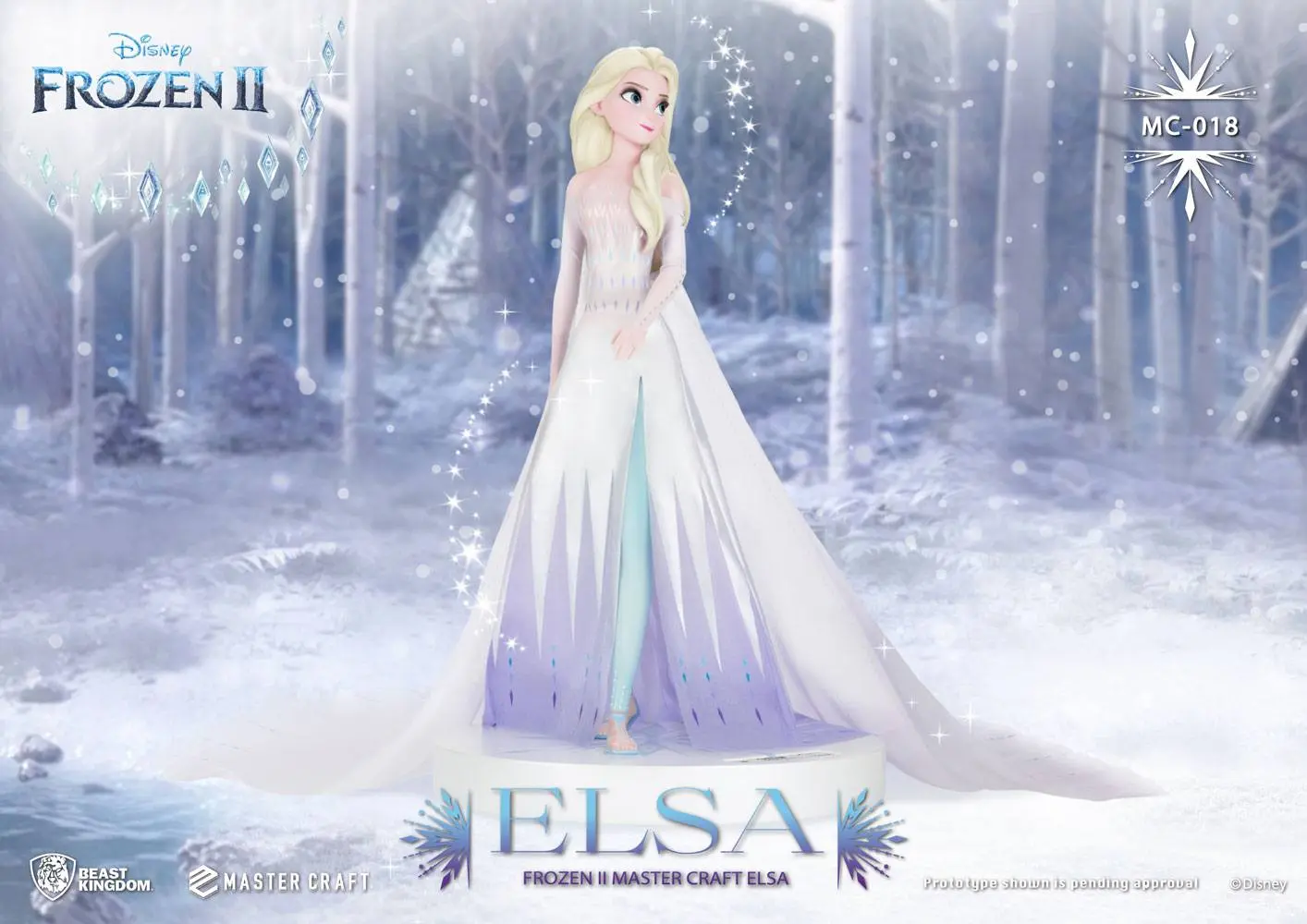 Frozen 2 Master Craft 1/4 Elsa szobor figura 41 cm termékfotó